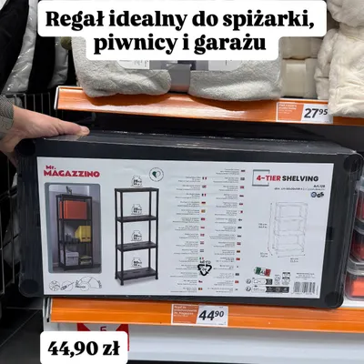 Regał 4 półkowy promocja w Action