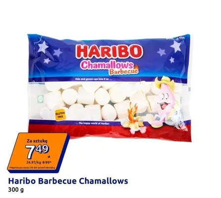Pianki Haribo Chamallows Barbecue bez glutenu promocja w Action