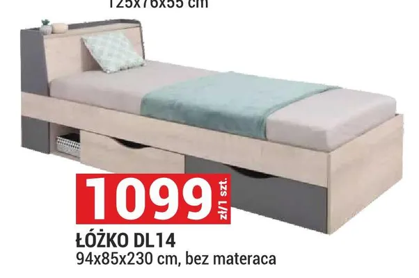 Łóżko Delta DL14 promocja w Merkury Market