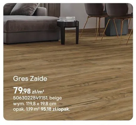 Gres Cersanit Zaide beige 119,8x19,8cm promocja w Castorama