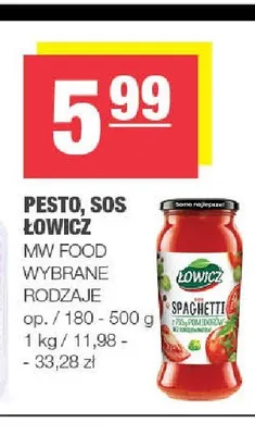 Pesto Łowicz promocja w SPAR