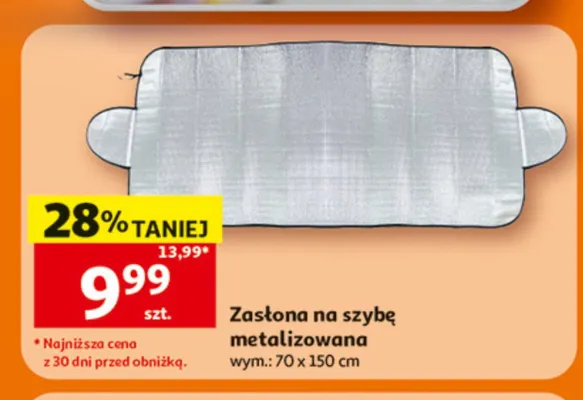Zasłona na szybę metalizowana promocja w Auchan