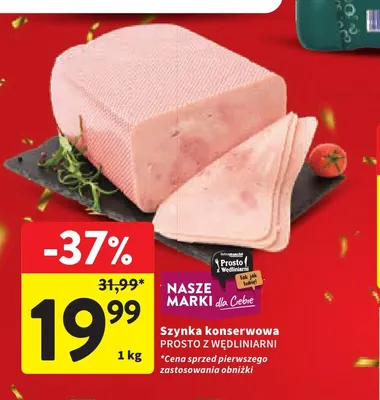 Szynka konserwowa Prosto z Wędliniarni promocja w Intermarche