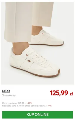 Sneakersy Mexx promocja w eobuwie.pl