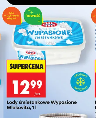 Lody śmietankowe Mlekovita promocja w Biedronka