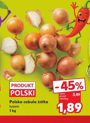 Cebula żółta polska promocja w Kaufland