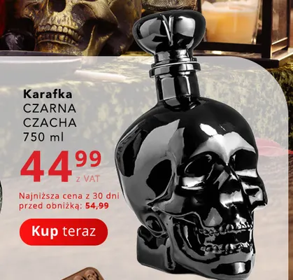 Karafka czarna czacha 750 ml promocja w Poczta Polska