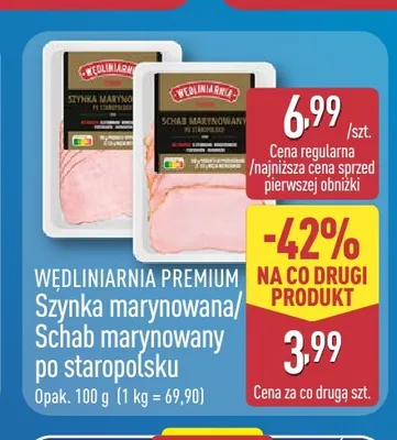 Schab marynowany po staropolsku Wędliniarnia Premium promocja w Aldi