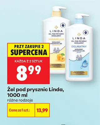 Żel pod prysznic Linda promocja w Biedronka