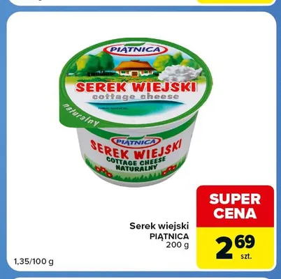 Serek wiejski Piątnica promocja w Carrefour Market