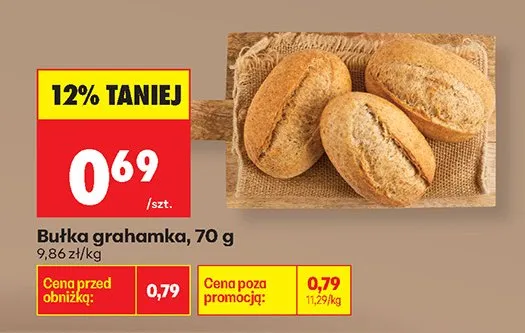 Bułka grahamka promocja w Biedronka