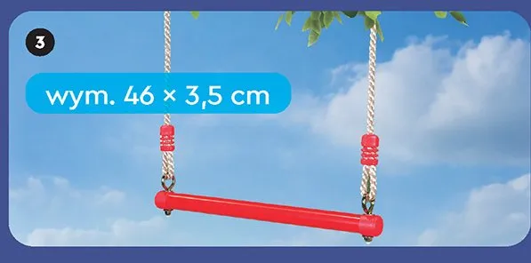 Trapez gimnastyczny 46×3,5cm promocja w Biedronka