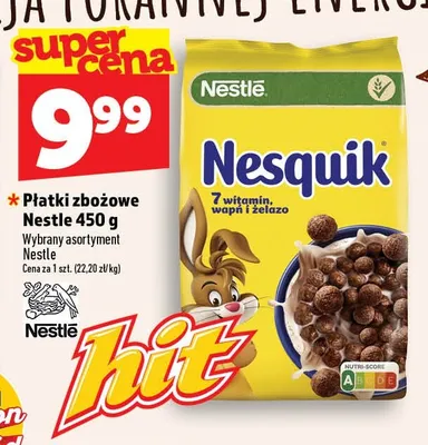 Płatki zbożowe Nestle promocja w TOPAZ