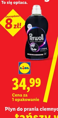 Płyn do prania ciemnych tkanin Perwoll promocja w Lidl