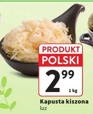 Kapusta kiszona luz promocja w Intermarche