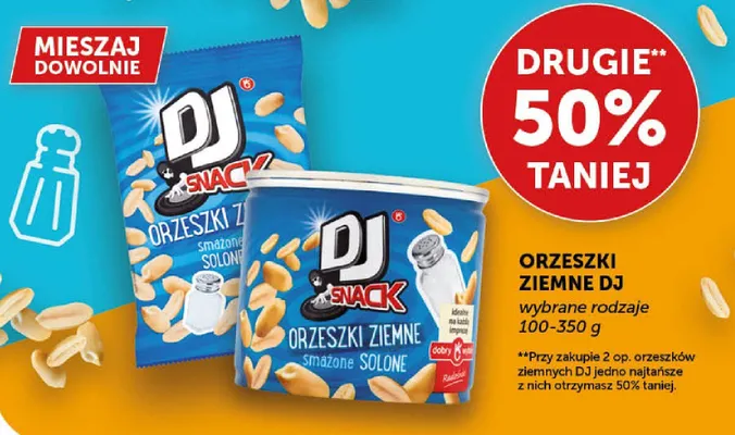 Orzeszki ziemne smażone solone promocja w ABC