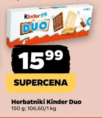 Herbatniki Kinder Duo promocja w Netto