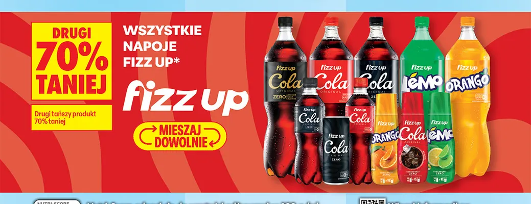 Napój gazowany Fizz Up Cola Zero promocja w Biedronka