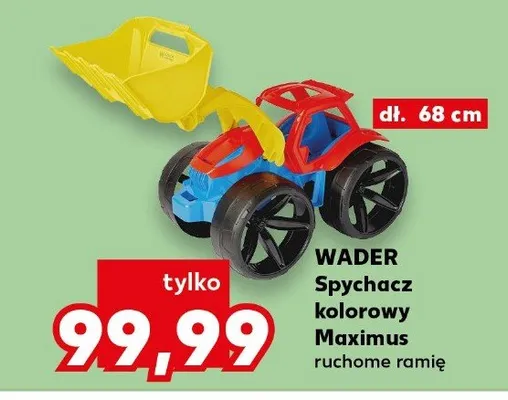 Wader Spychacz kolorowy Maximus ruchome ramię dł. 68cm promocja w Kaufland