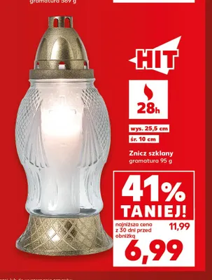 Znicz zalewany 30h promocja w Kaufland