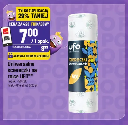 Uniwersalne ściereczki na rolce UFO promocja w POLOmarket