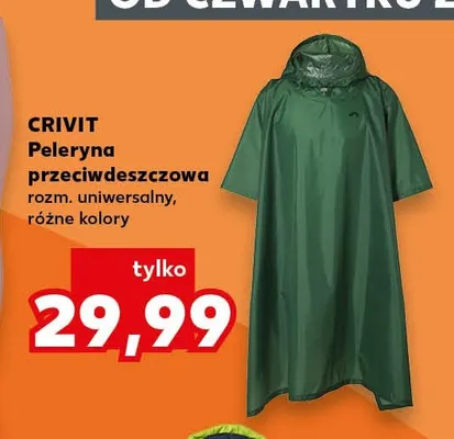 Peleryna przeciwdeszczowa Crivit promocja w Kaufland
