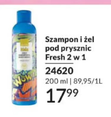 Szampon i żel pod prysznic Fresh 2 w 1 Avon Kids promocja w AVON