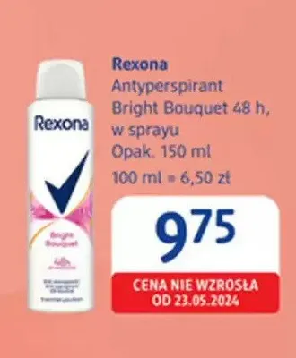 Antyperspirant w sprayu Rexona Bright Bouquet promocja w Drogerie DM