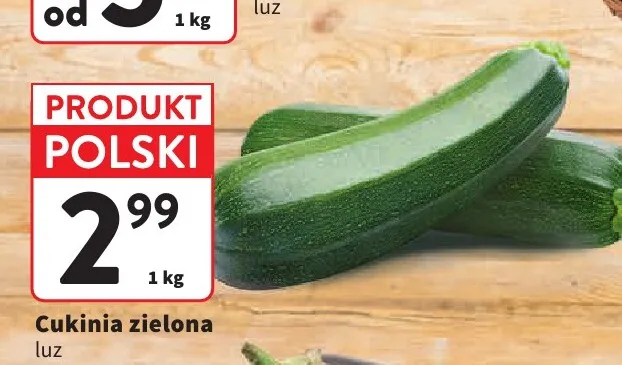 Cukinia zielona luz promocja w Intermarche