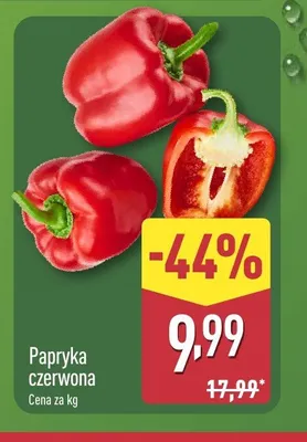 Papryka czerwona promocja w Aldi