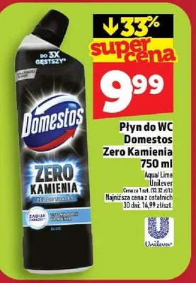 Płyn do WC Domestos Zero Kamienia Aqua Lime Unilever promocja w TOPAZ