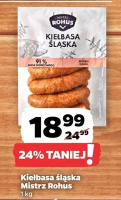 Kiełbasa śląska promocja w Netto