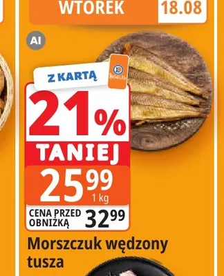 Morszczuk wędzony tusza promocja w Leclerc