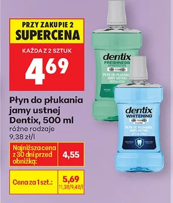 Płyn do płukania jamy ustnej, różne rodzaje promocja w Biedronka