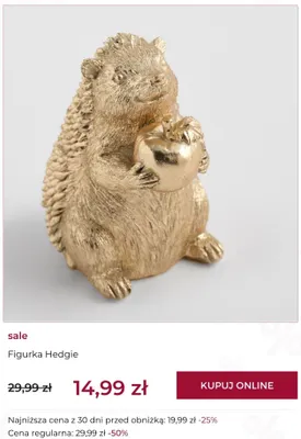 Figurka Hedgie home & you promocja w home&you