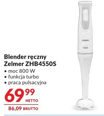 Blender ręczny Zelmer ZHB4550S promocja w Makro