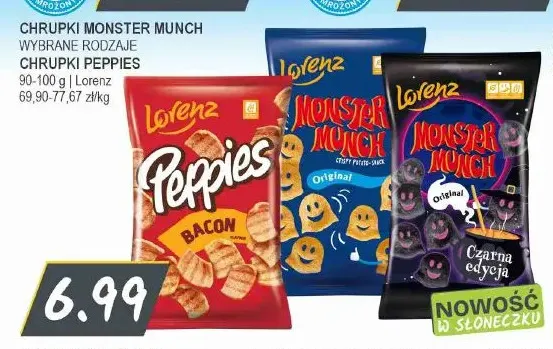 Chrupki Monster Munch Lorenz promocja w Słoneczko