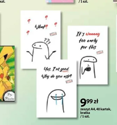 Zeszyt A4 Flork Meme 40 kartek kratka promocja w Empik