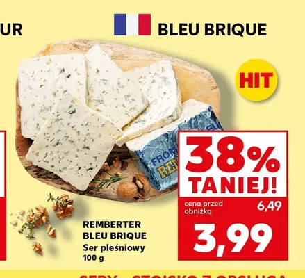 Ser pleśniowy Bleu Brique Remberter promocja w Kaufland