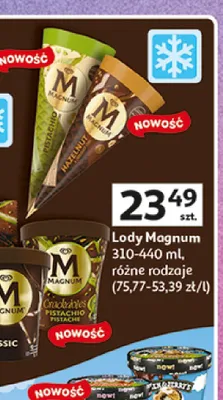 Lody w kubku Magnum Pistachio promocja w Auchan