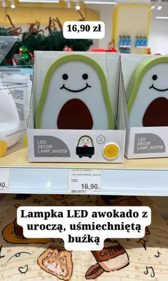Lampka dekoracyjna LED Awokado promocja w MR. DIY