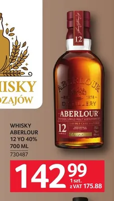 Whisky Aberlour 12 YO promocja w Selgros