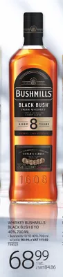 Whiskey Bushmills Black Bush 8 YO 40% promocja w Selgros