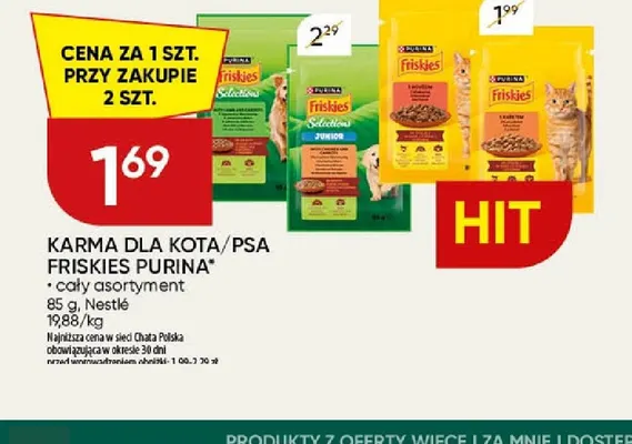Karma dla psa Purina Friskies promocja w Chata Polska