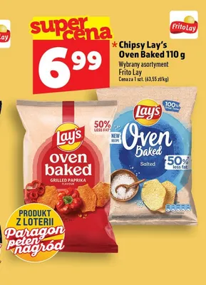 Chipsy Lay's Oven Baked Salted promocja w TOPAZ