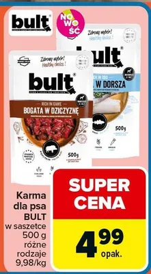 Karma dla psa w saszetce różne rodzaje promocja w Carrefour Market
