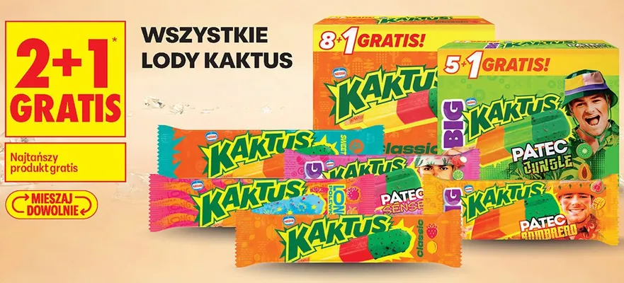 Lody Kaktus promocja w Biedronka