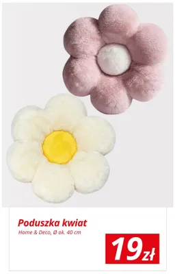 Poduszka kwiat Home & Deco Ø ok. 40cm promocja w KiK