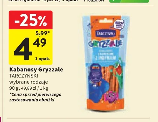 Kabanosy Gryzzale Tarczyński promocja w Intermarche