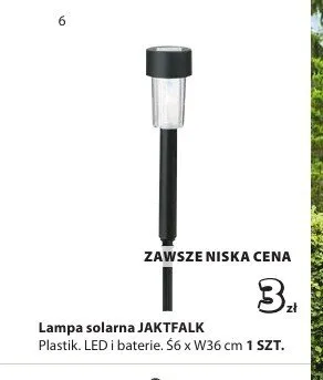 Lampa solarna JAKTFALK promocja w Jysk